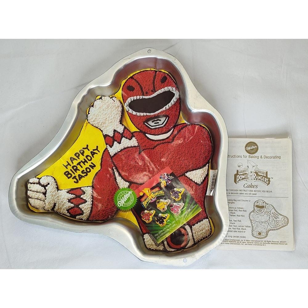 VTG Wilton Mighty Morphin Power Rangers Cake Mold Pan 1994 RARE SEE B26.1GA713